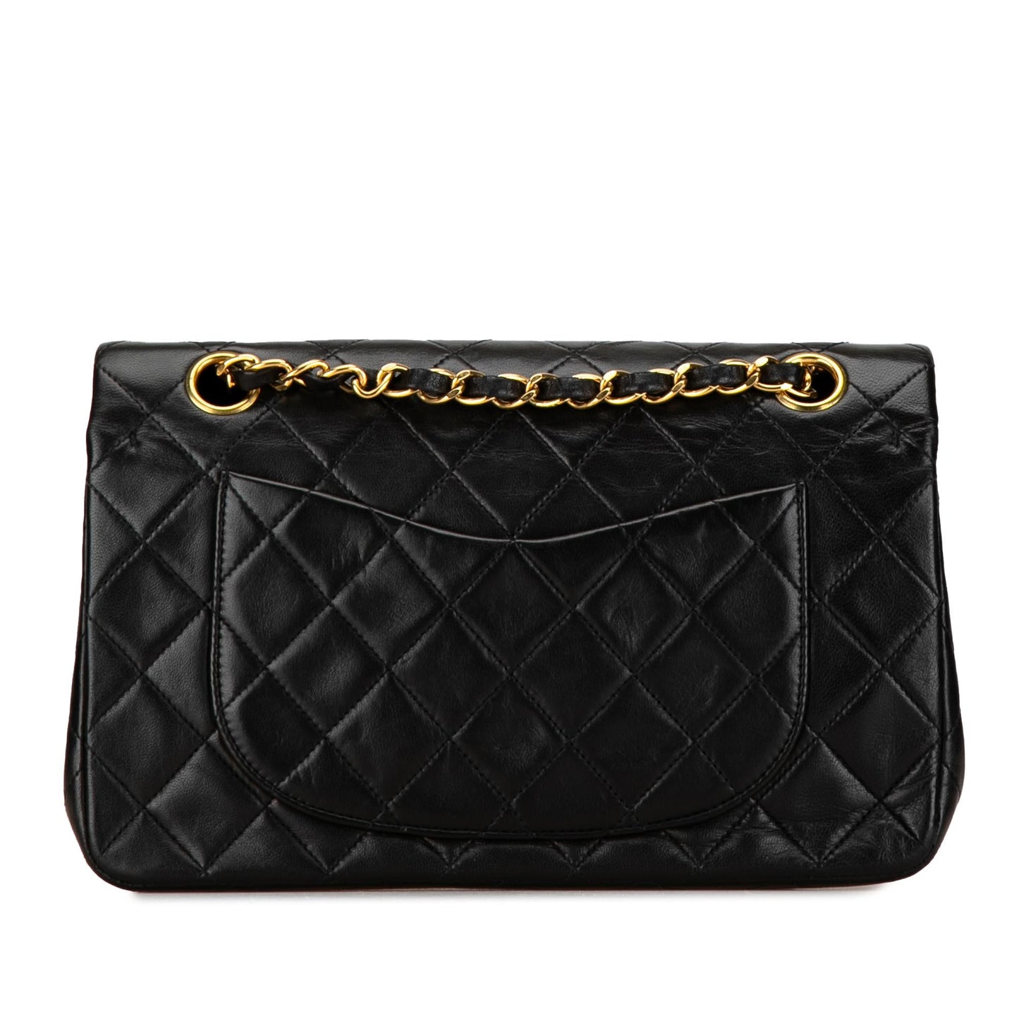 Chanel Small Classic Lambskin Double Flap (SHG-FgW8Qu)