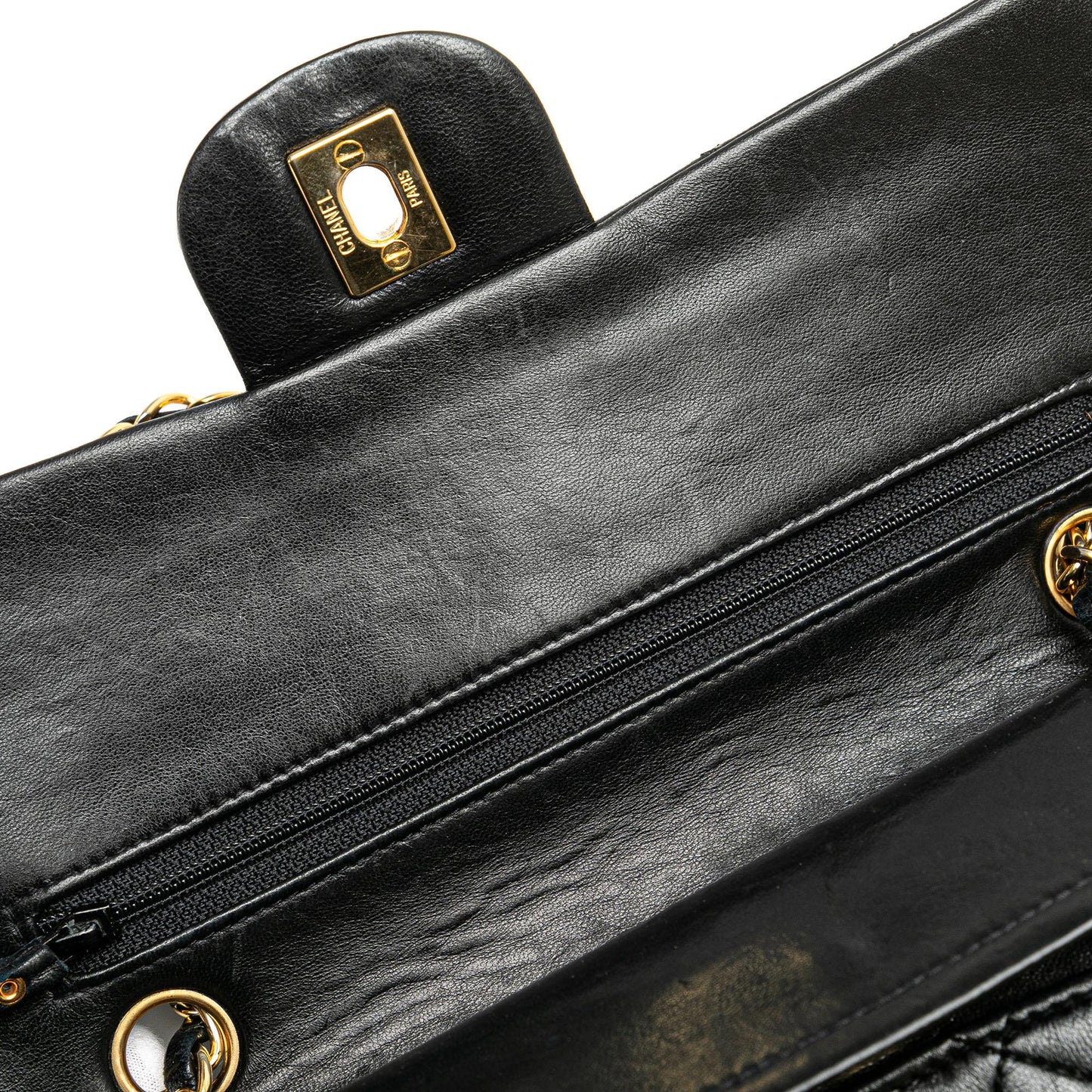 Chanel Small Classic Lambskin Double Flap (SHG-4PLN3c)