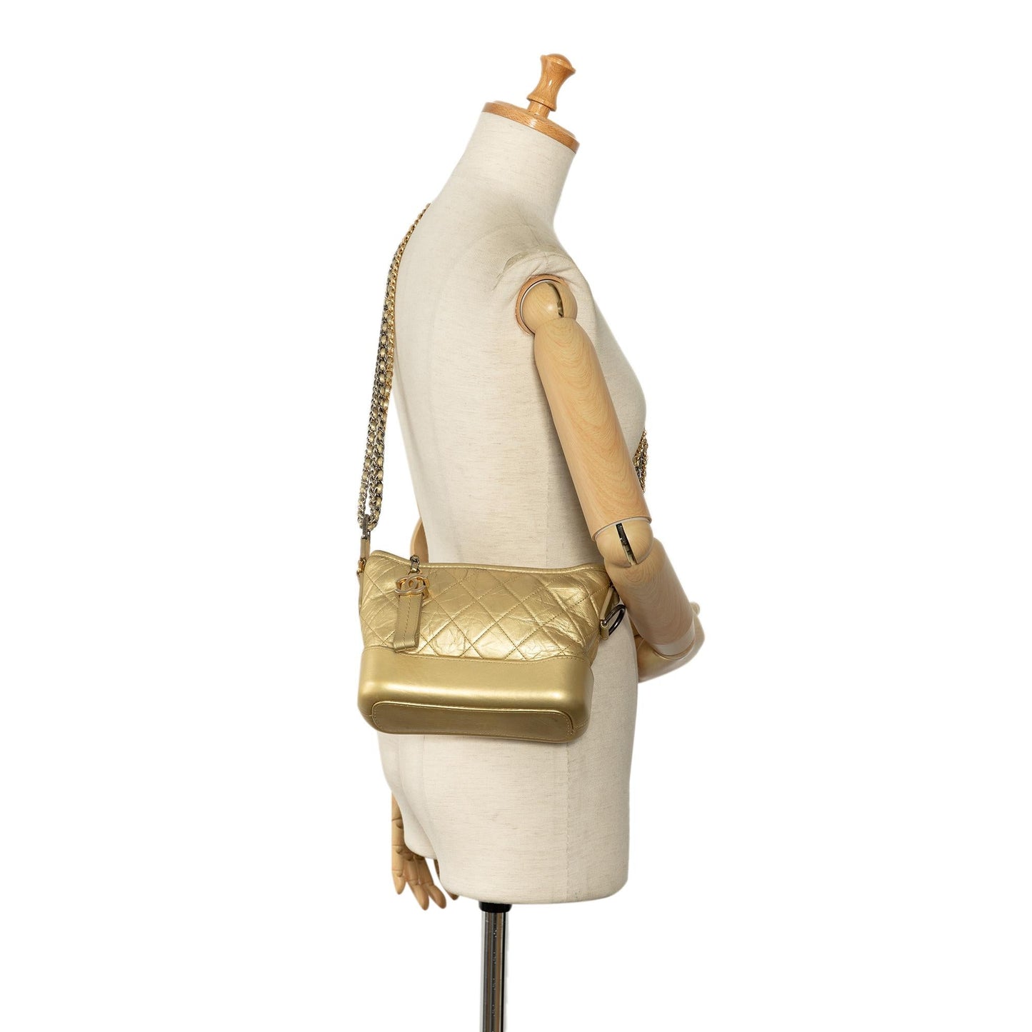 Chanel Small Metallic Lambskin Gabrielle Crossbody (SHG-RgUmSZ)