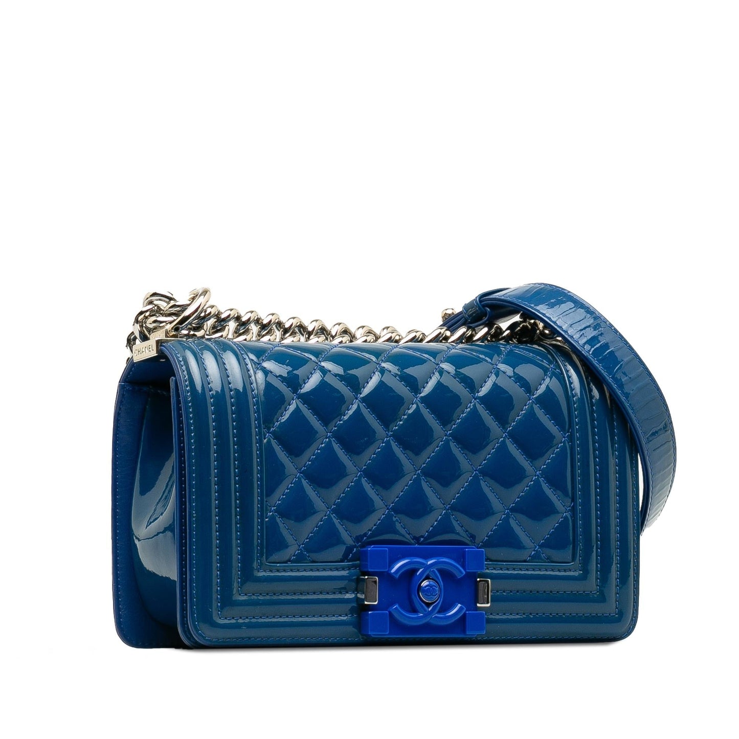 Luxury Chanel Small Patent Boy Plexiglass Crossbody Bag (SHG-ajsK1x)