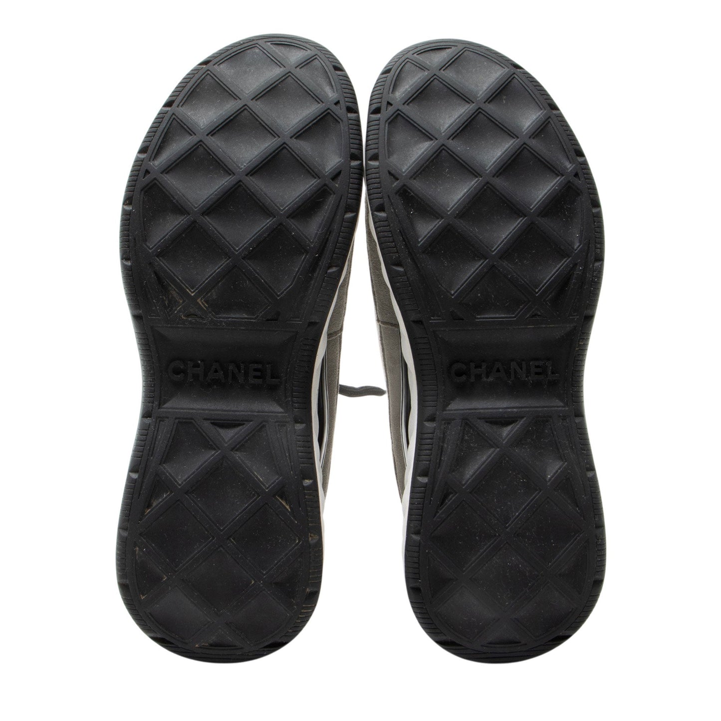 Chanel Suede Mesh CC Cap Toe Sneakers - Size 7.5 / 37.5
