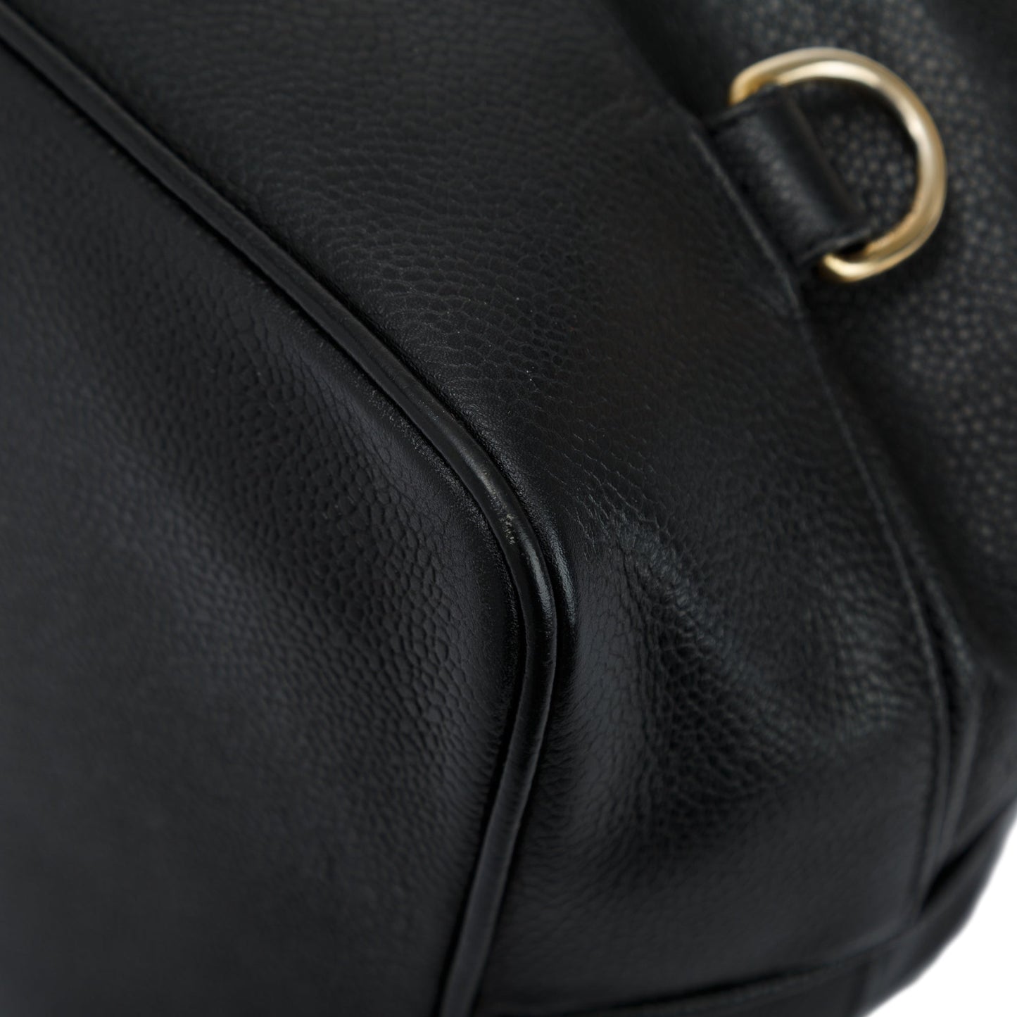 Chanel Vintage Large Caviar Leather Timeless Drawstring Sling Backpack