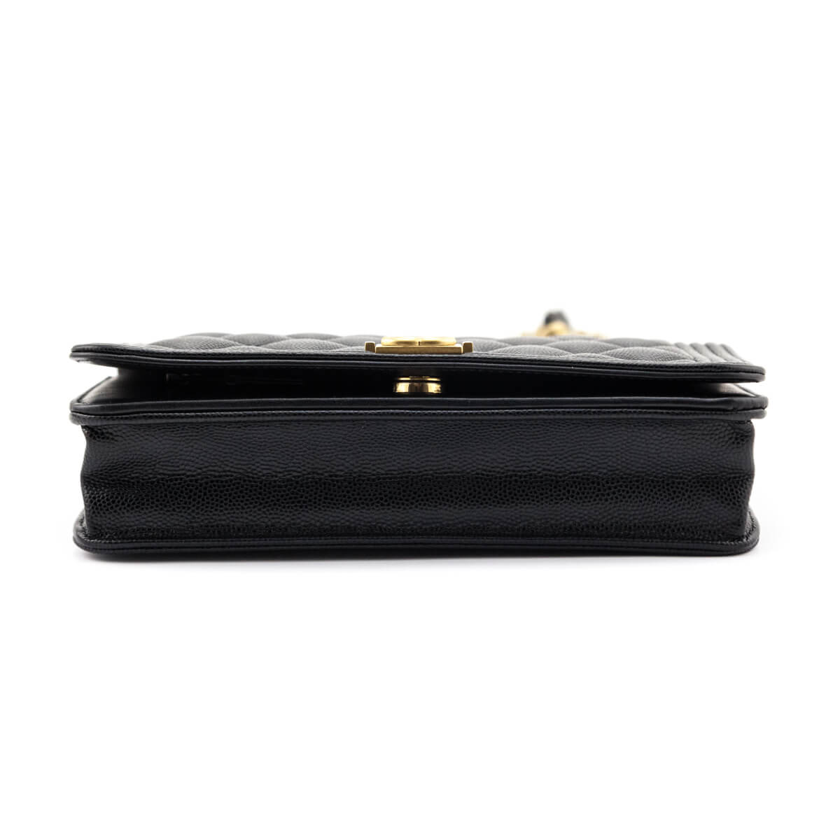 Chanel Black Caviar Boy Wallet on Chain Bag