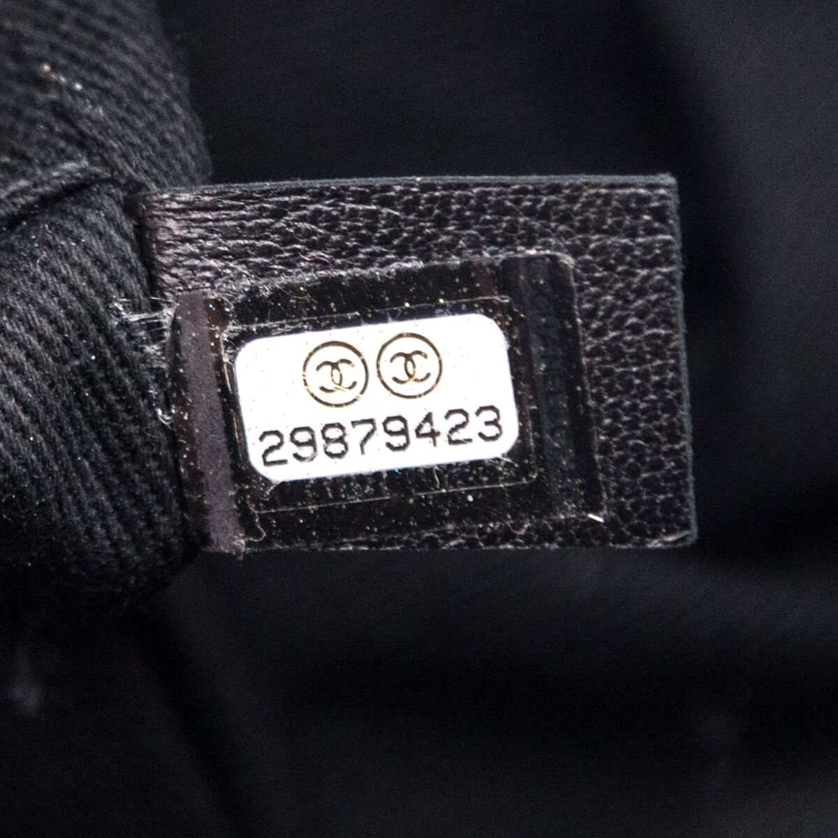 Chanel Black Canvas Mixed Fibers Pearl Large Deauville Tote