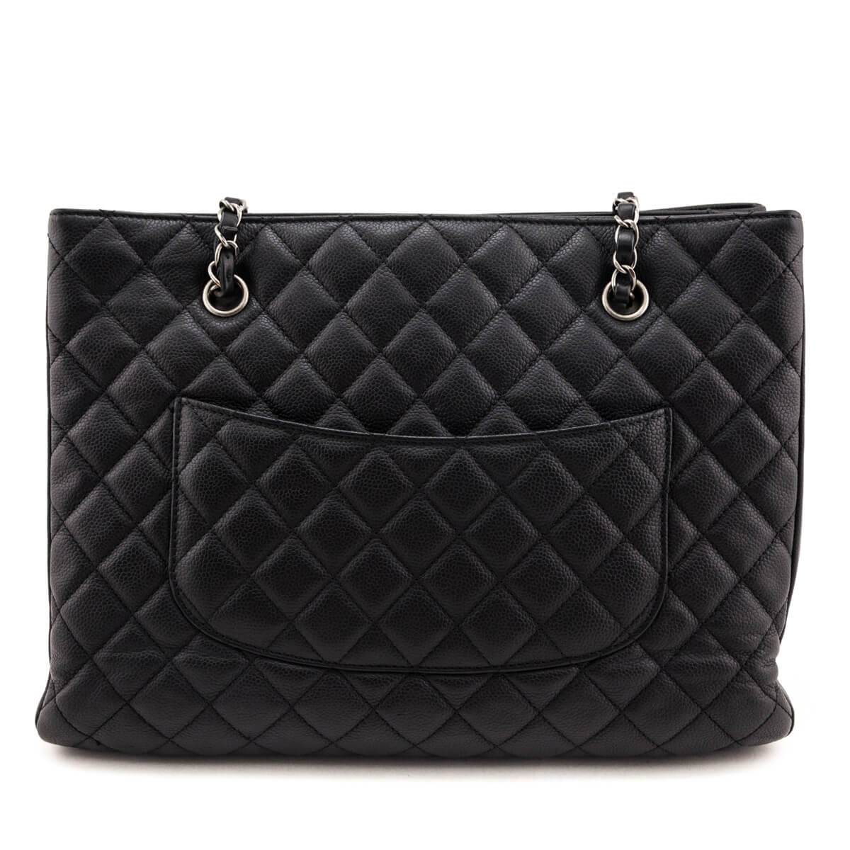Chanel Black Caviar Quilted Large Tote