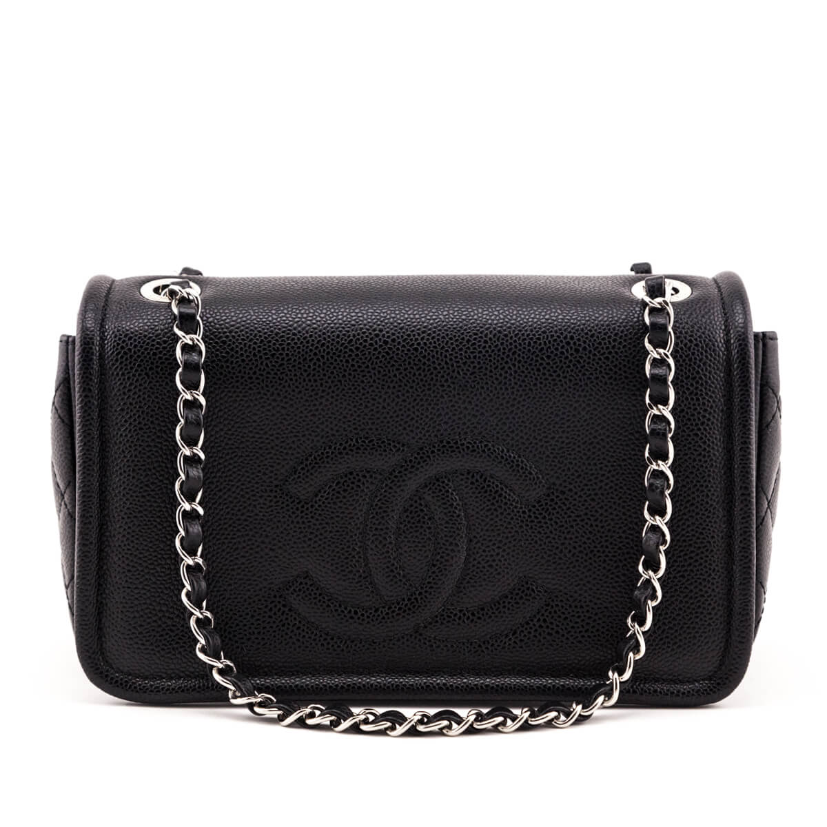 Chanel Black Caviar Timeless CC Flap Bag