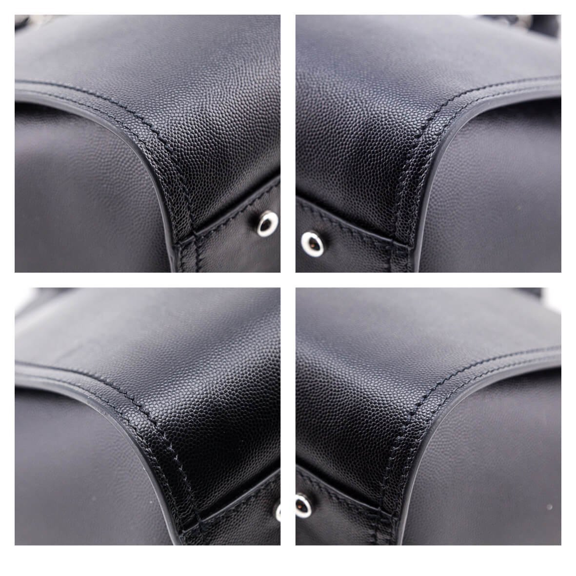 Chanel Black Grained Calfskin Large Deauville Tote SHW