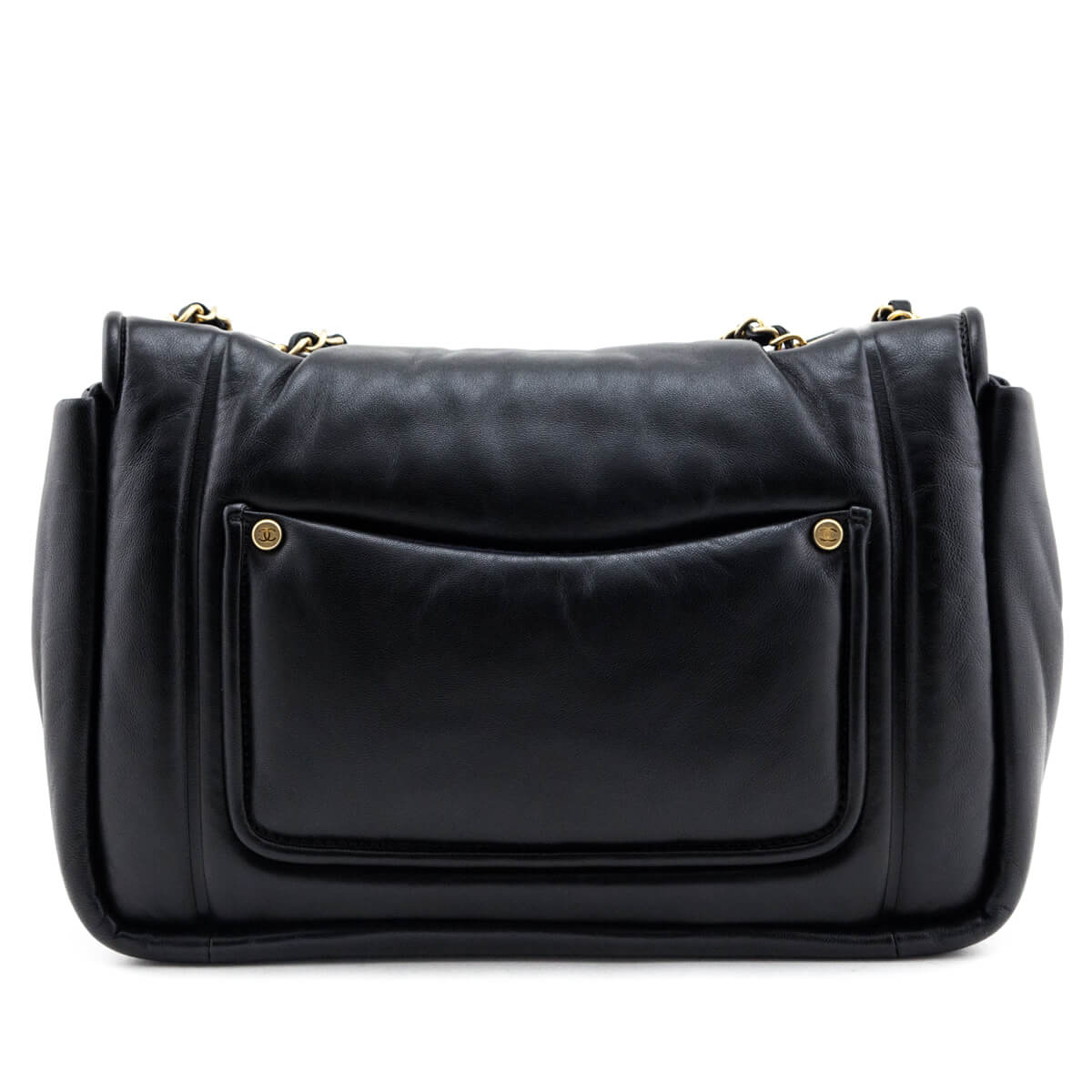 Chanel Black Lambskin Coco Cuddle Flap Bag