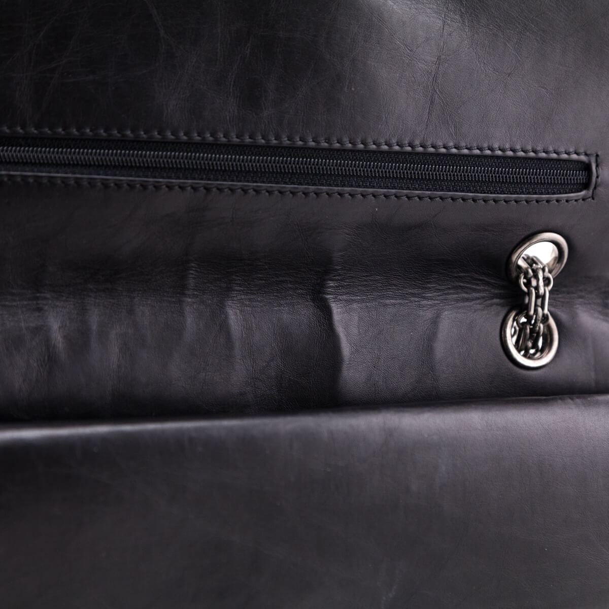 Chanel Black Quilted Aged Calfskin 2.55 Reissue 226 Flap Bag