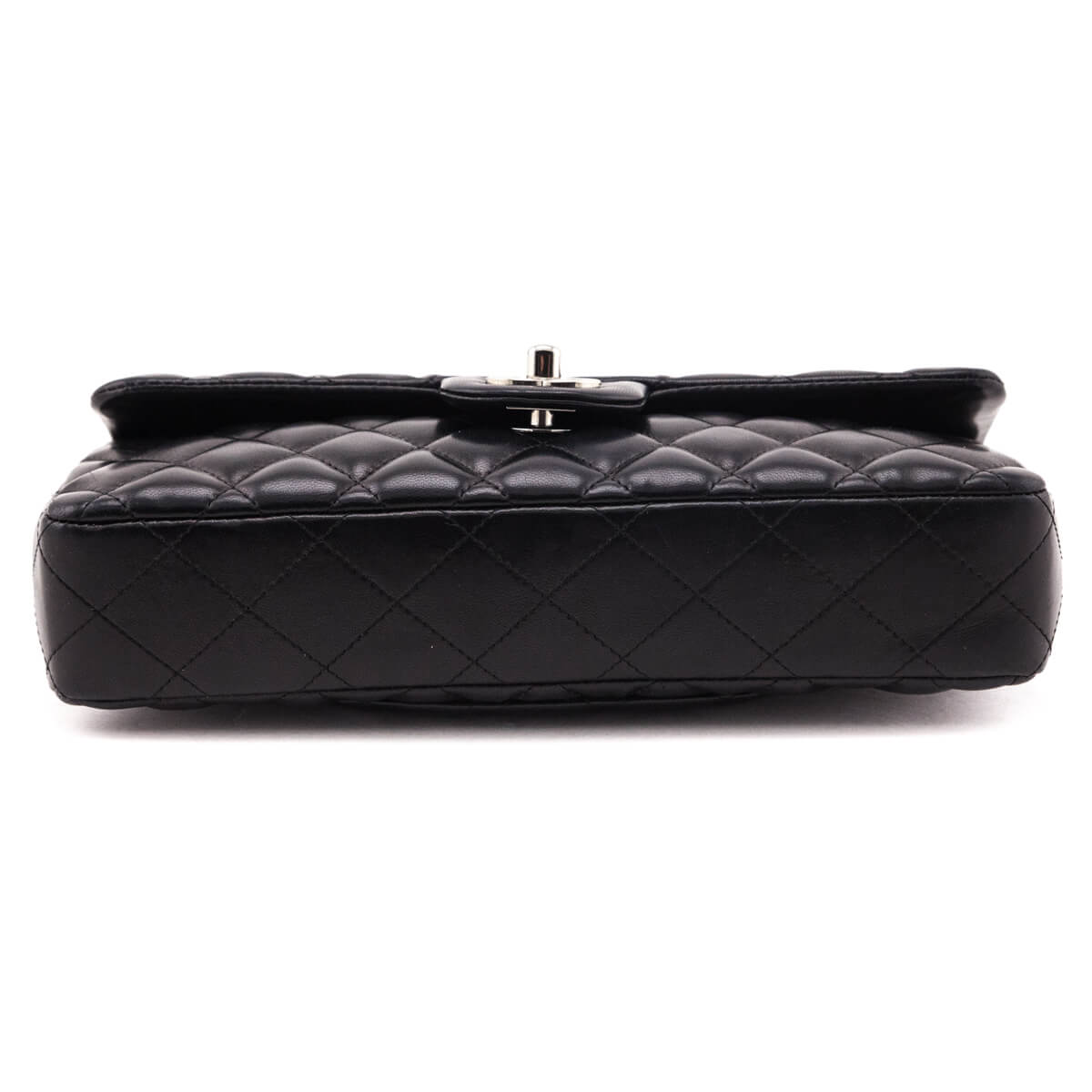Chanel Black Quilted Lambskin E/W Flap Bag