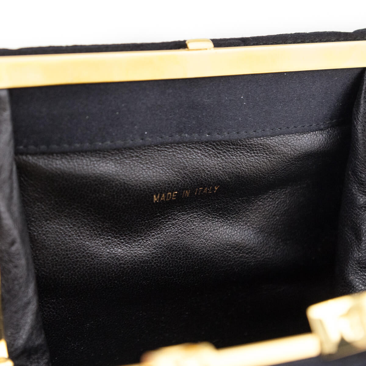 Chanel Black Satin Vintage Quilted Frame Evening Bag
