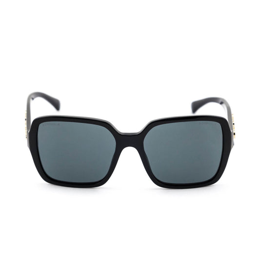 Chanel Black Square Tinted Sunglasses