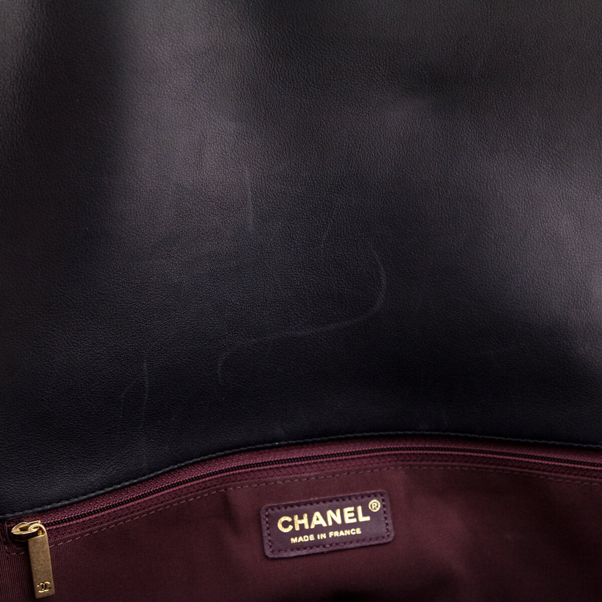 Chanel Black Stitched Calfskin Small Paris in Rome Messenger Bag