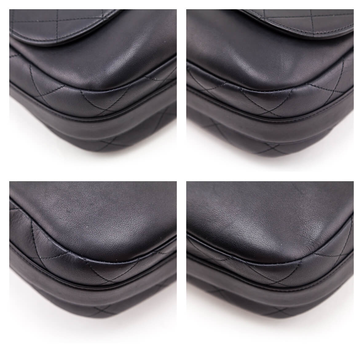 Chanel Black Stitched Calfskin Small Paris in Rome Messenger Bag