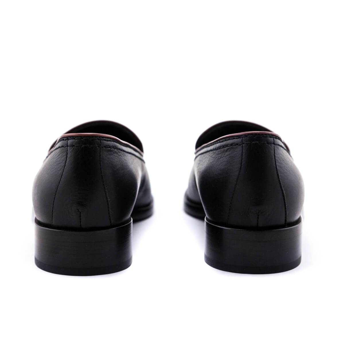 Chanel Black & Burgundy CC Loafers Size US 5.5 | EU 35.5