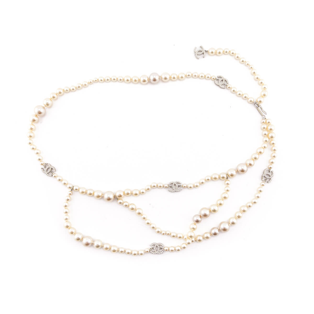 Chanel Faux Pearl CC Waist Belt