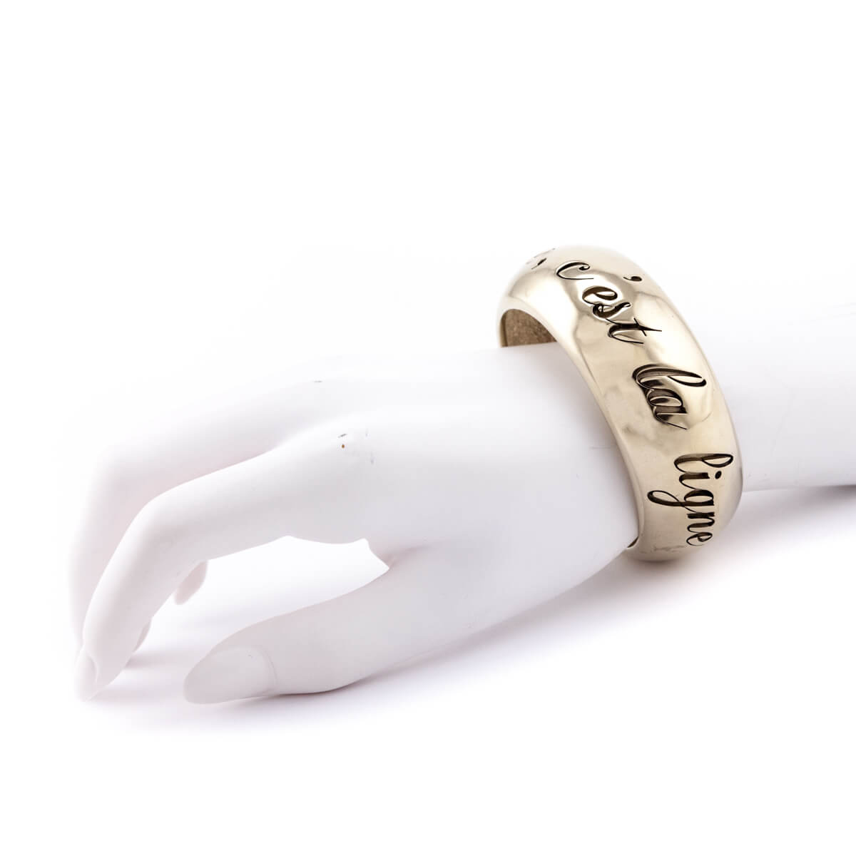 Chanel Gold-Plated L'Elegance C'est La Ligne Bangle