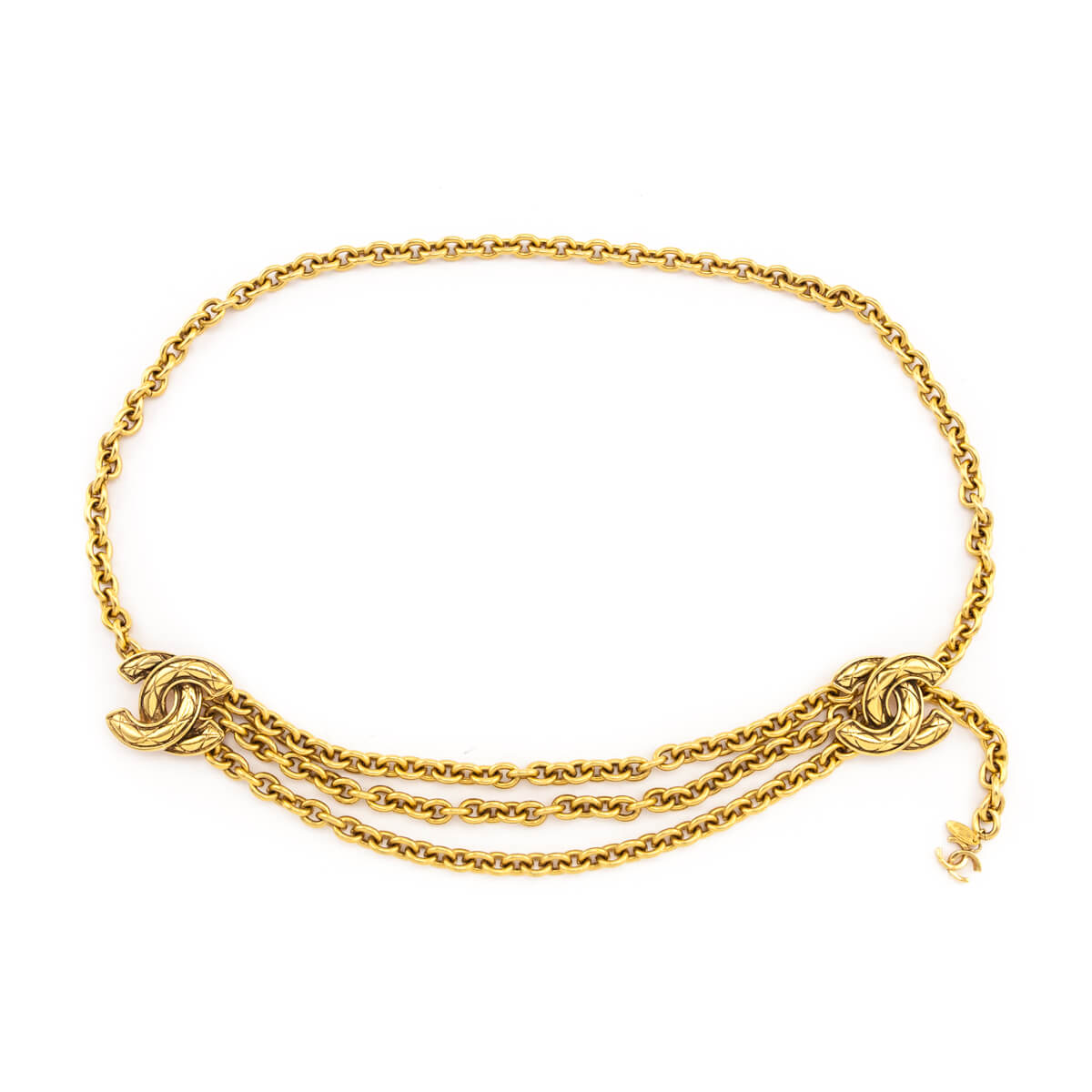Chanel Gold-Tone Vintage CC Chain Belt