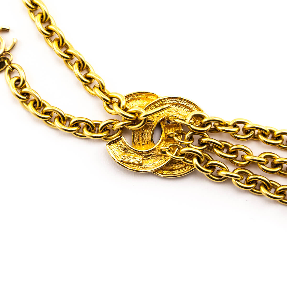 Chanel Gold-Tone Vintage CC Chain Belt