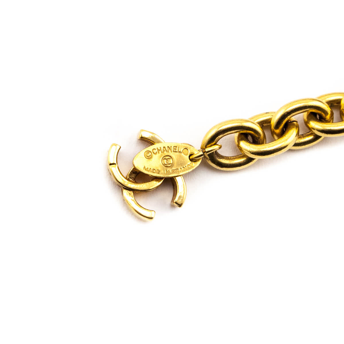 Chanel Gold-Tone Vintage CC Chain Belt