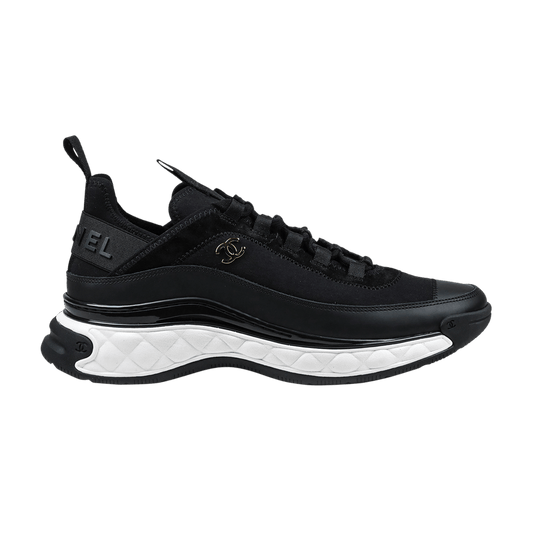 Chanel Mixed Fabric Sneakers in Black