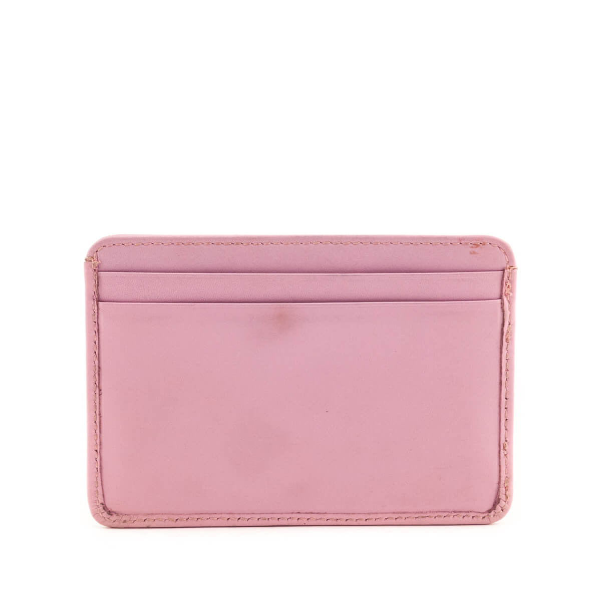 Chanel Pink Leather Ligne Cambon Cardholder