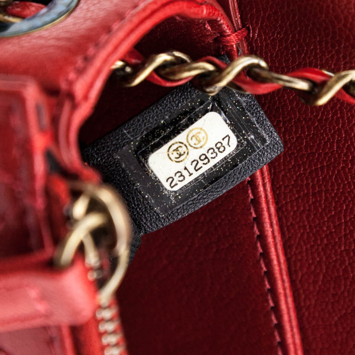 Chanel Red Shiny Calfskin & Quilted Goatskin Small Coco Curve Messenger Flap Bag