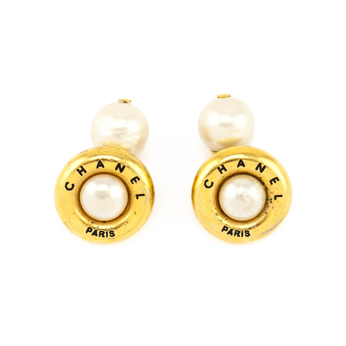 Chanel Pearl Vintage Cuff Links