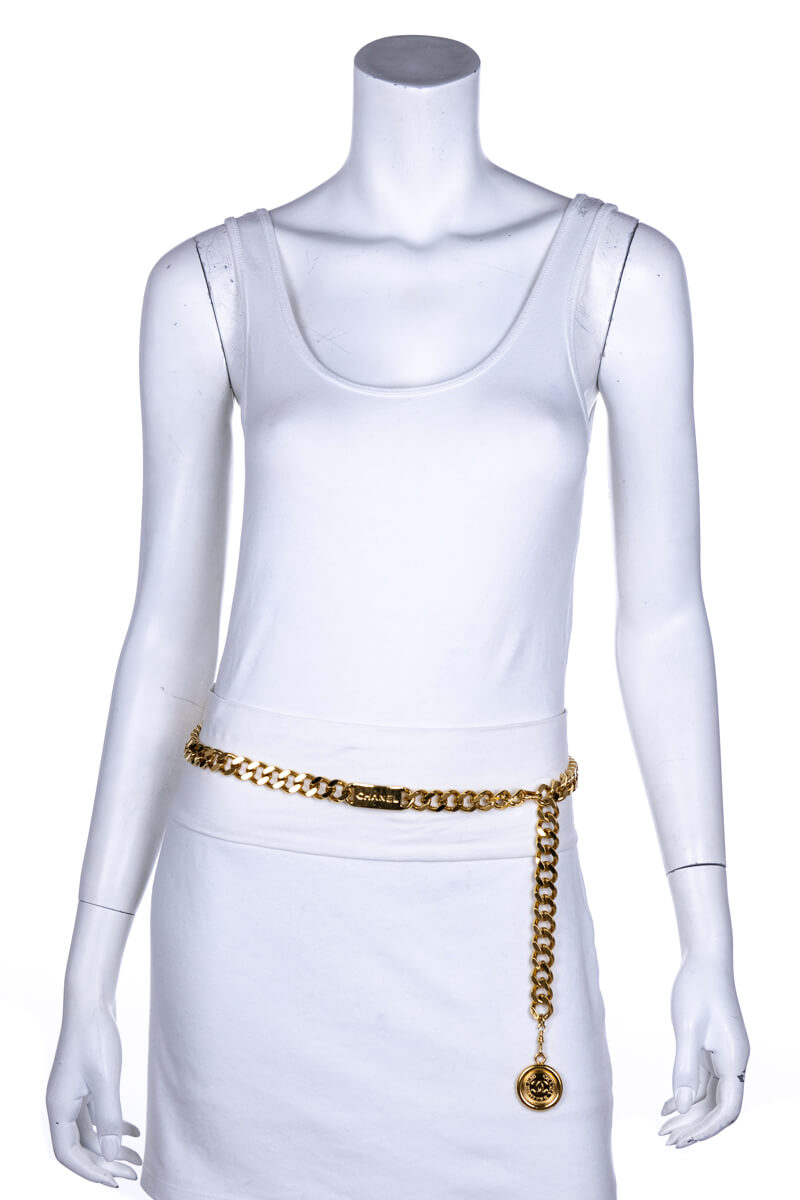 Chanel Gold Chain Link Vintage Belt