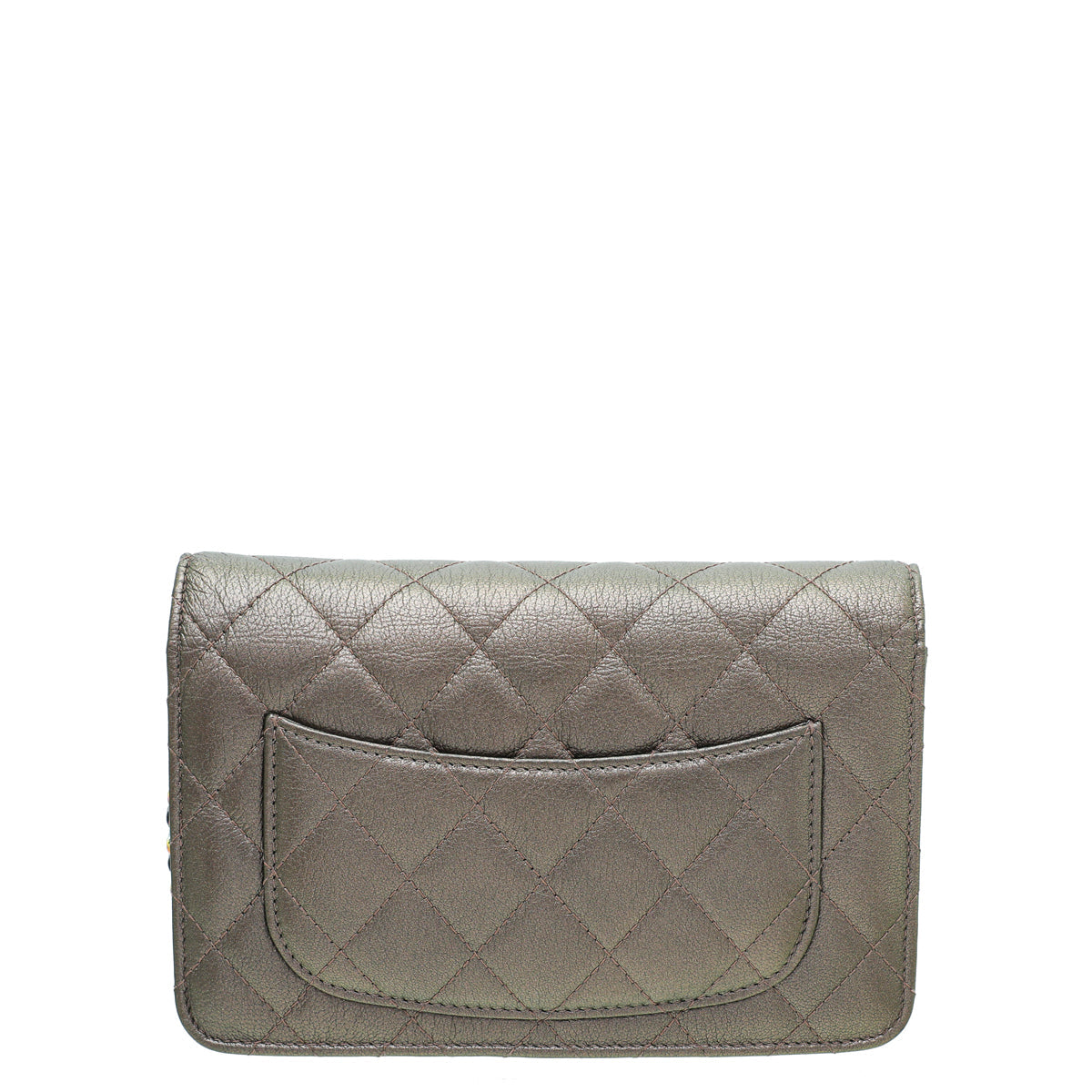 Chanel Dark Bronze CC Classic Wallet On Chain