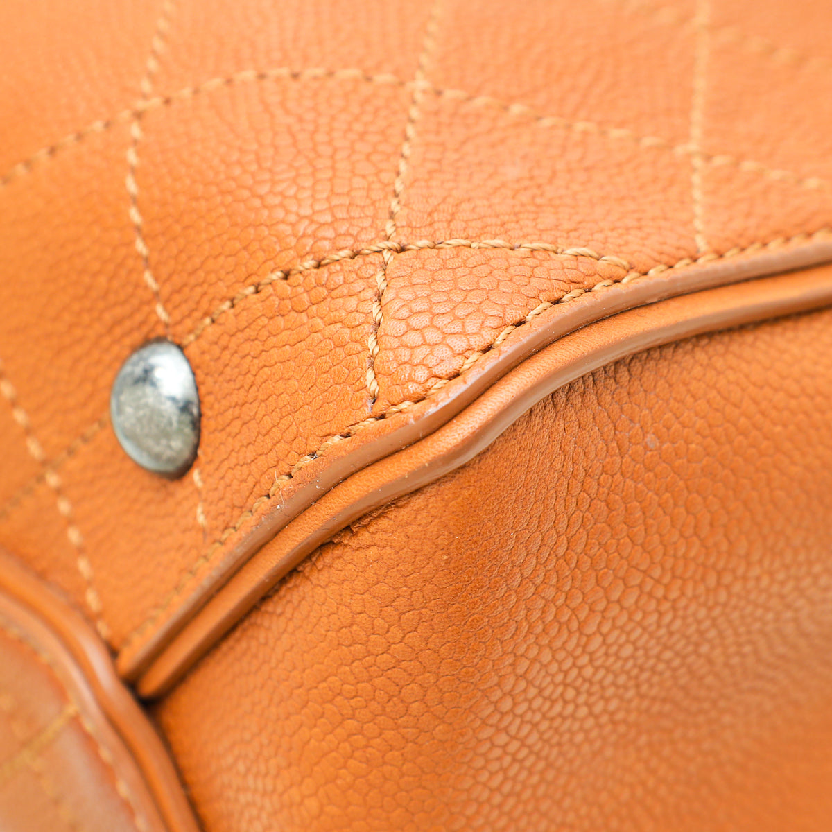 Chanel Brown Tan CC Covered Chain Tote Bag