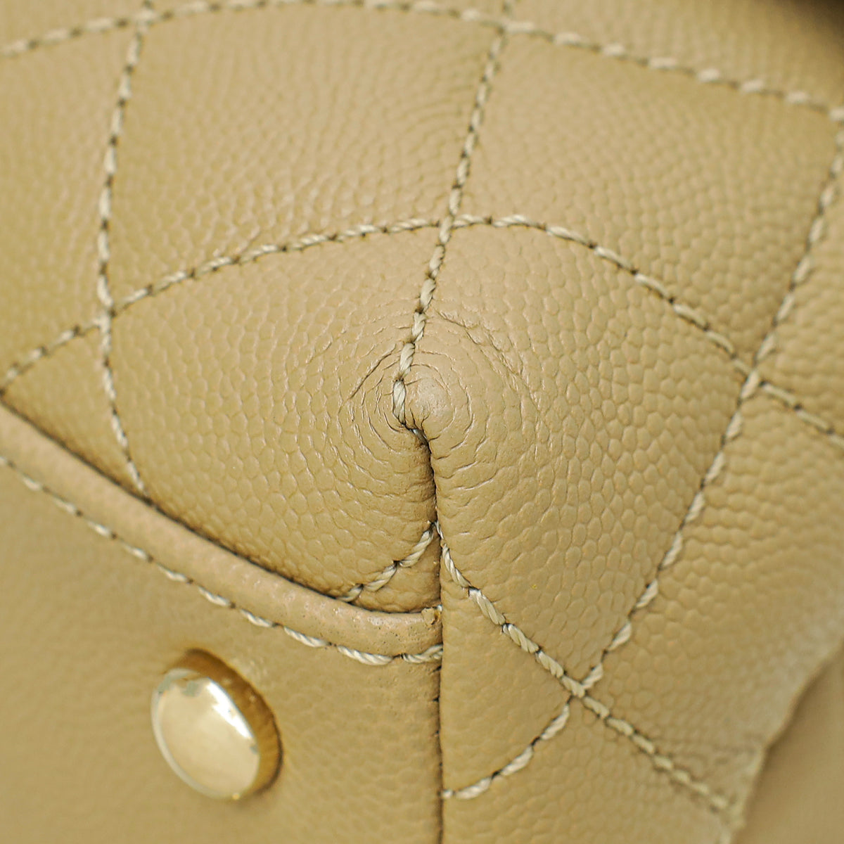 Chanel Dark Beige Coco Handle Bag
