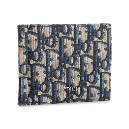 Christian 2021 Dior Oblique Wallet with Bill Clip