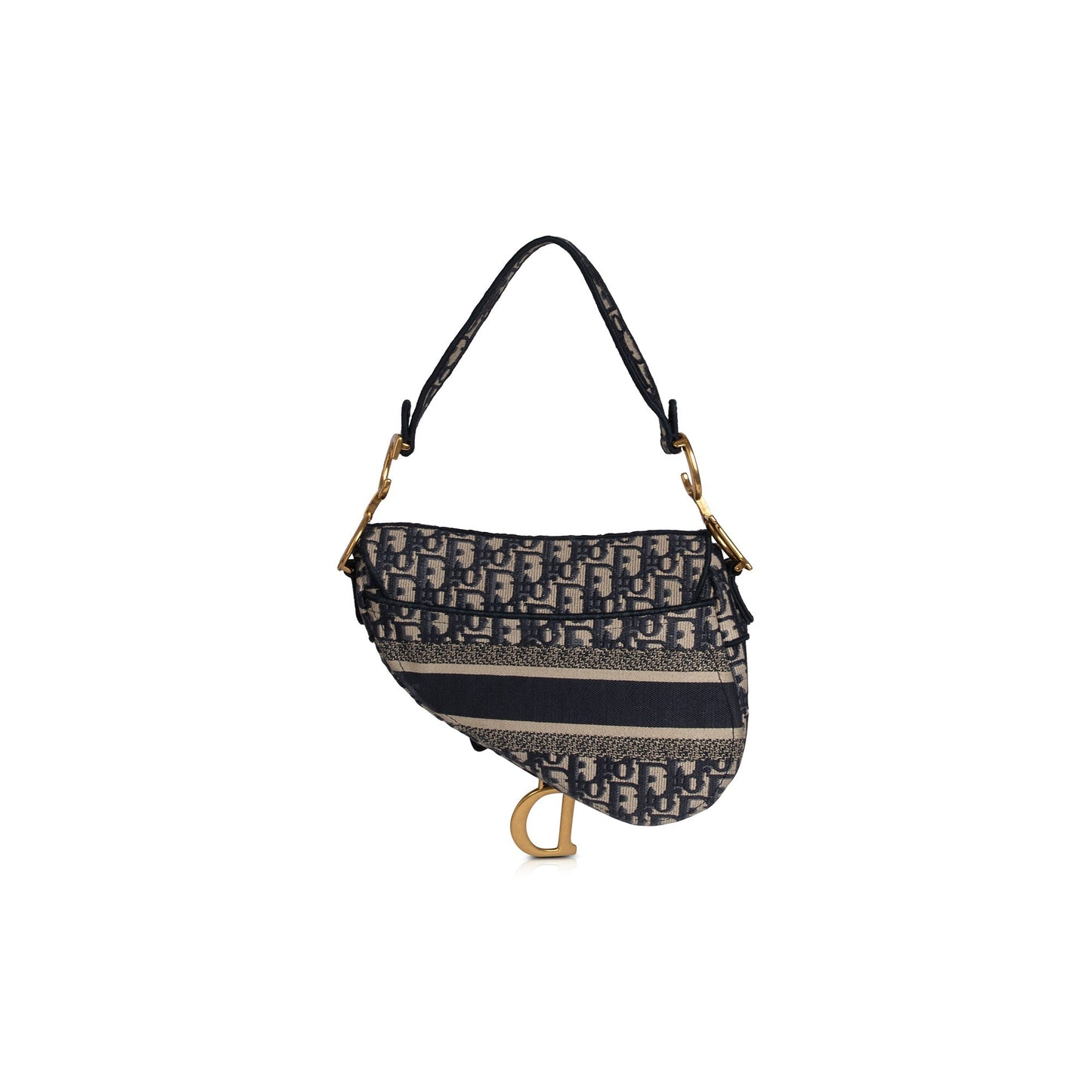 Christian Dior 2020 Embroidery Oblique Saddle Bag