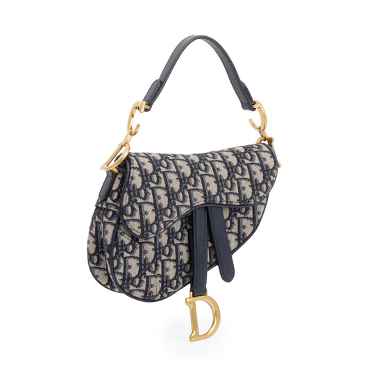 Christian Dior 2020 Oblique Mini Saddle Bag