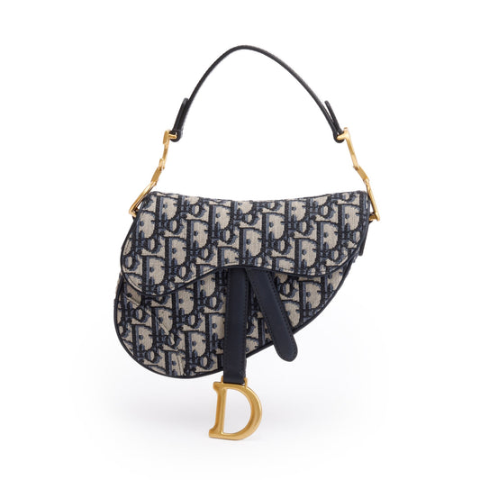 Christian Dior 2020 Oblique Mini Saddle Bag