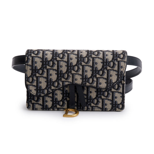 Christian Dior 2020 Oblique Saddle Belt Pouch