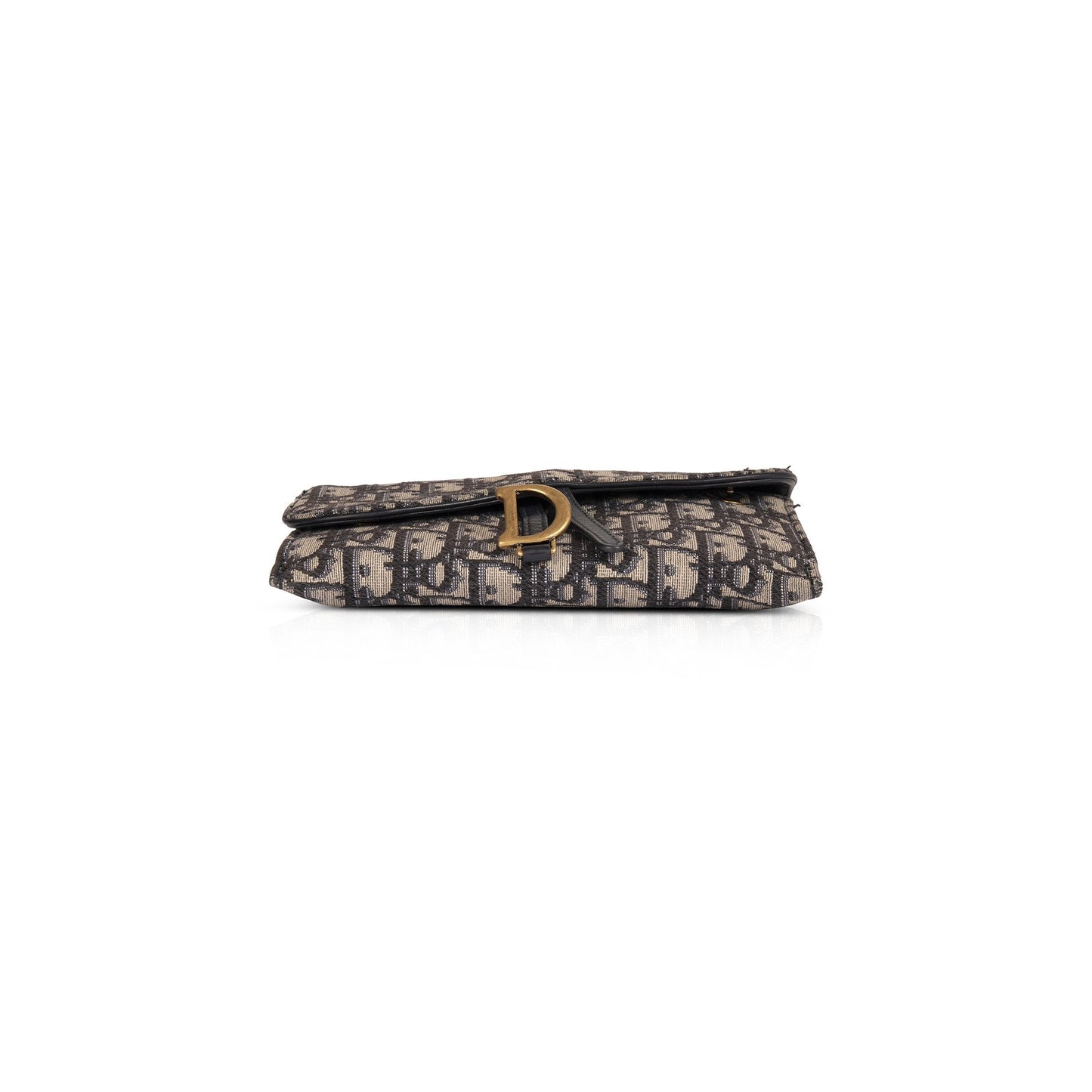 Christian Dior 2020 Oblique Saddle Wallet on Chain