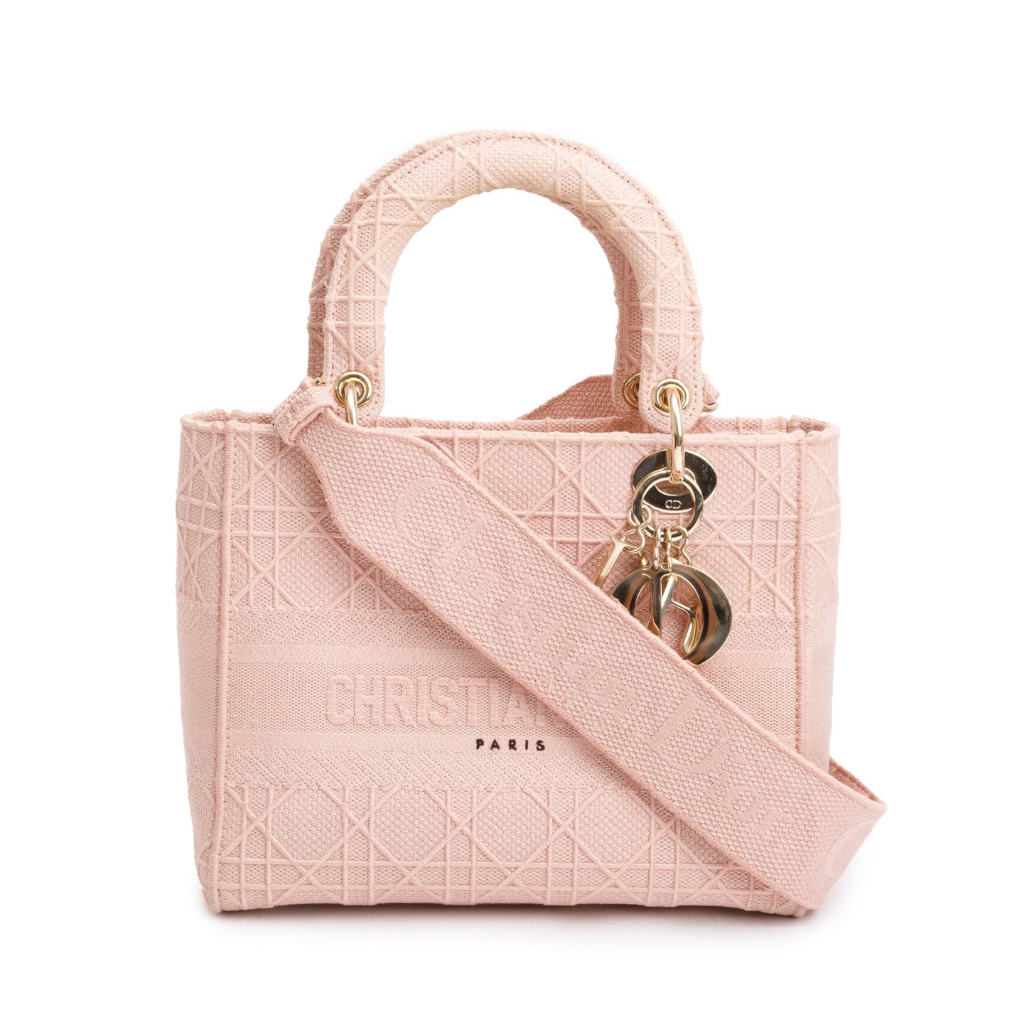 Christian Dior 2020 Pink Cannage Medium Lady D-Lite Bag