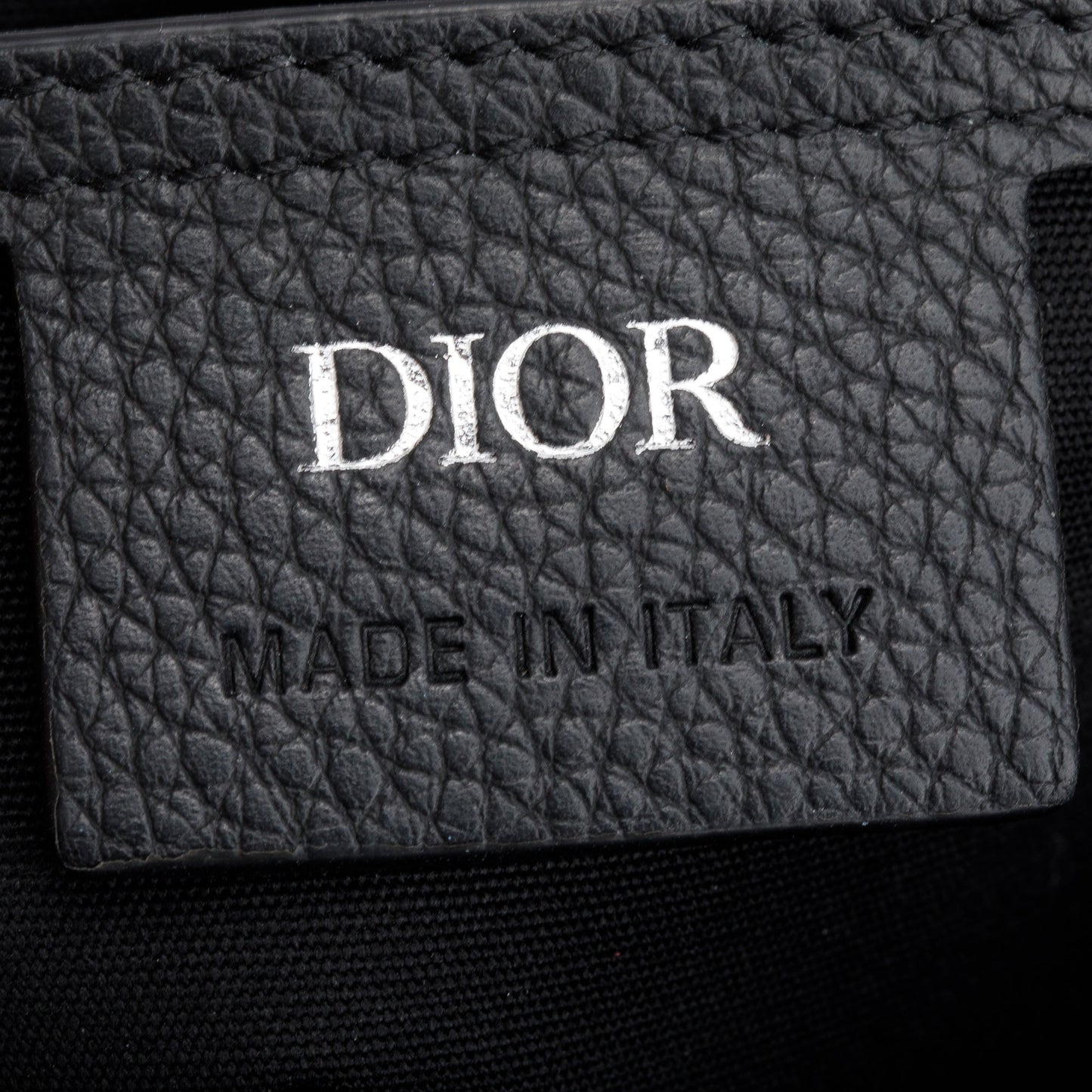 Christian Dior 2021 Black Oblique Mini Saddle Messenger Bag