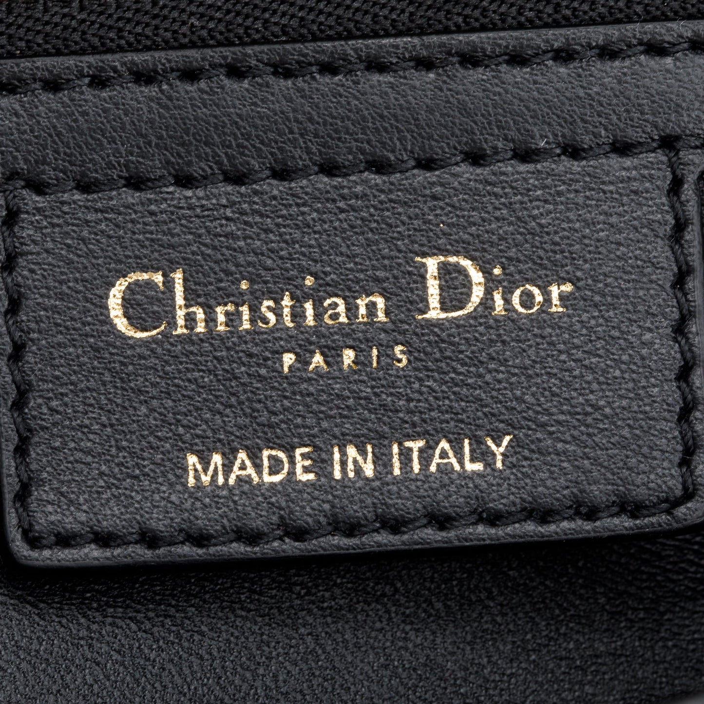 Christian Dior 2021 Black/White Technical Canvas Macro Houndstooth Medium Dior Caro Bag