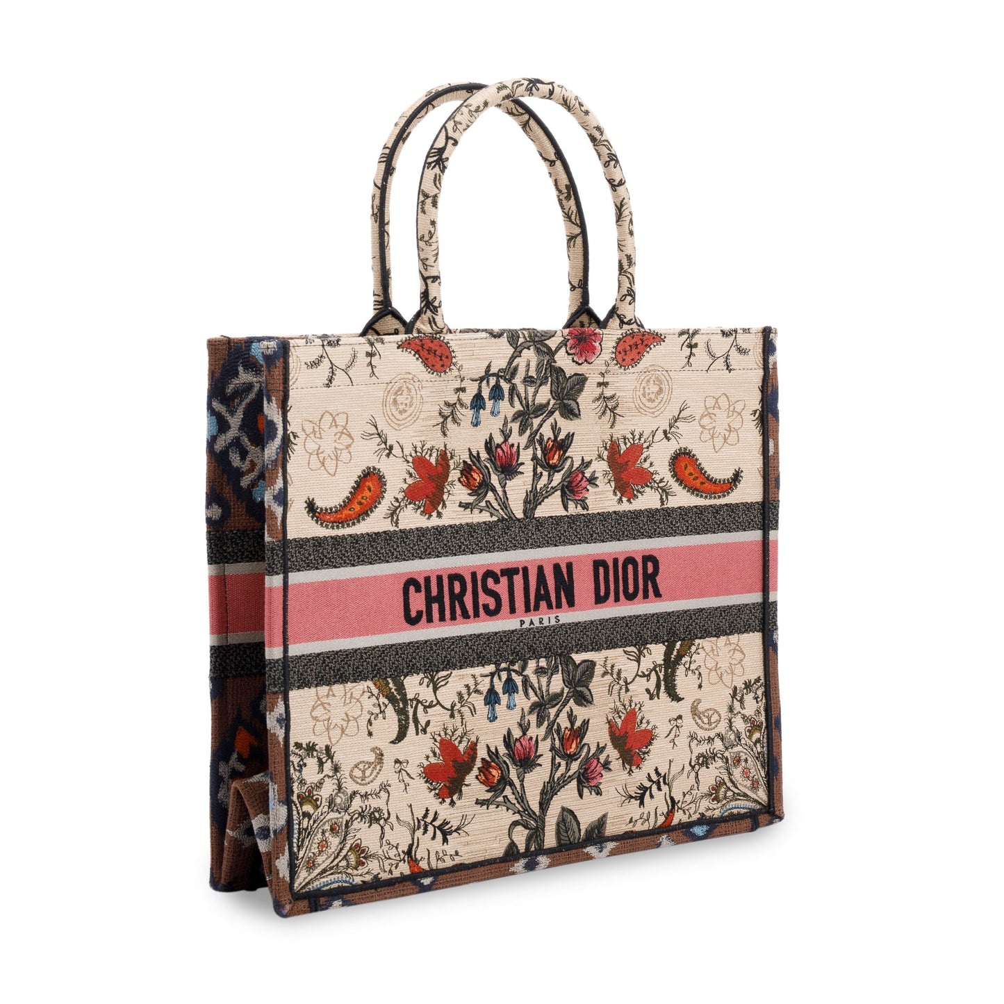Christian Dior 2021 Large Broderie Dior Flowers Book Tote
