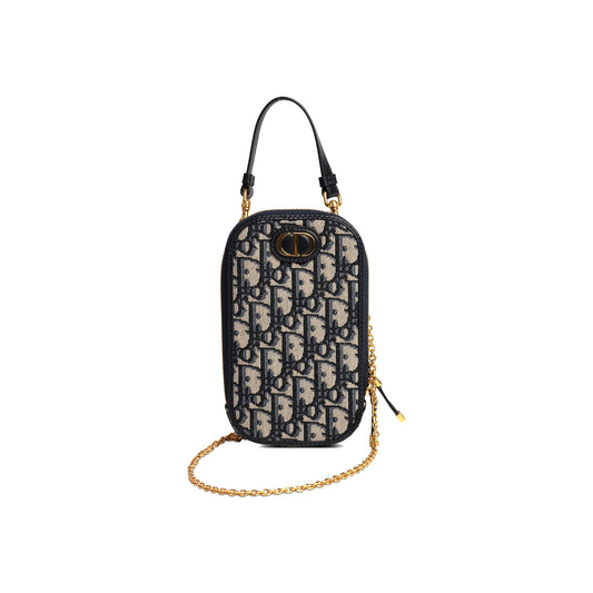 Christian Dior 2021 Oblique 30 Montaigne Phone Holder
