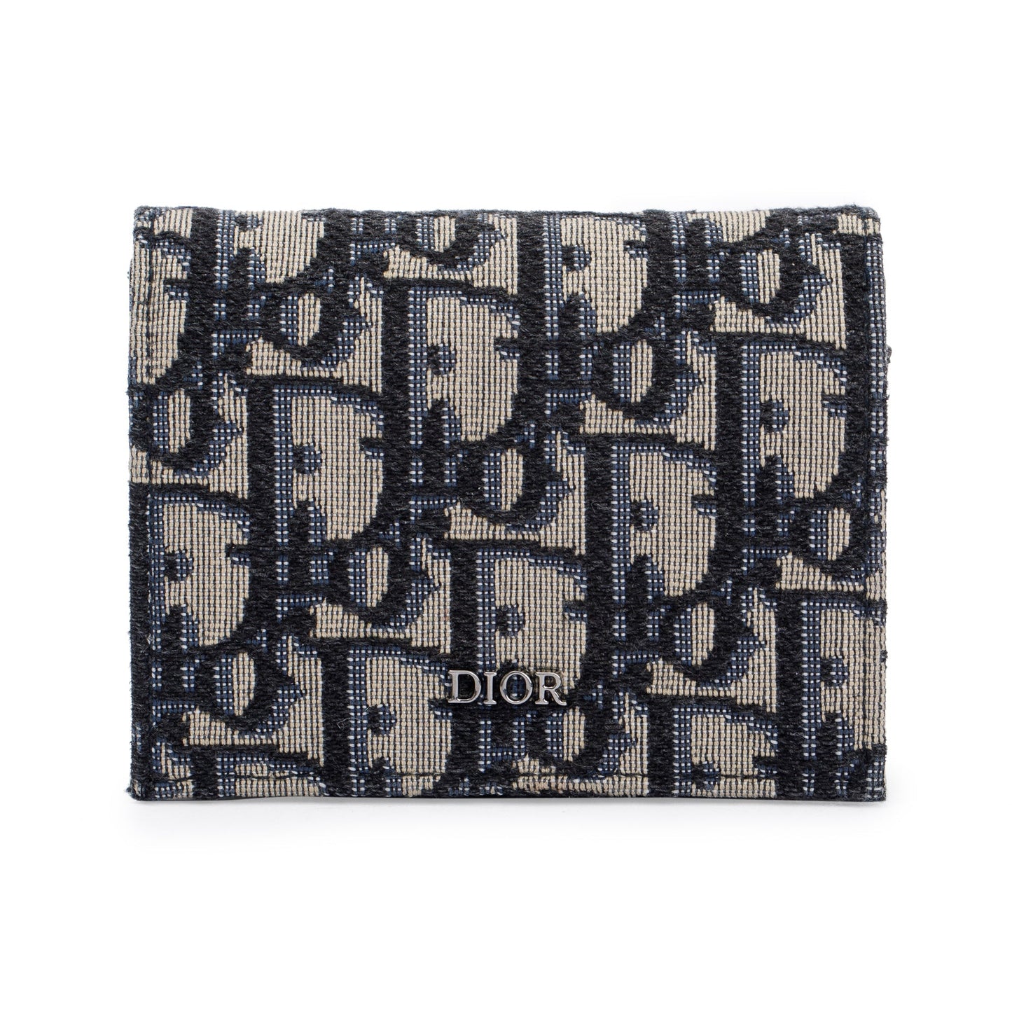 Christian Dior 2021 Oblique Jacquard Nano Flap Card Case