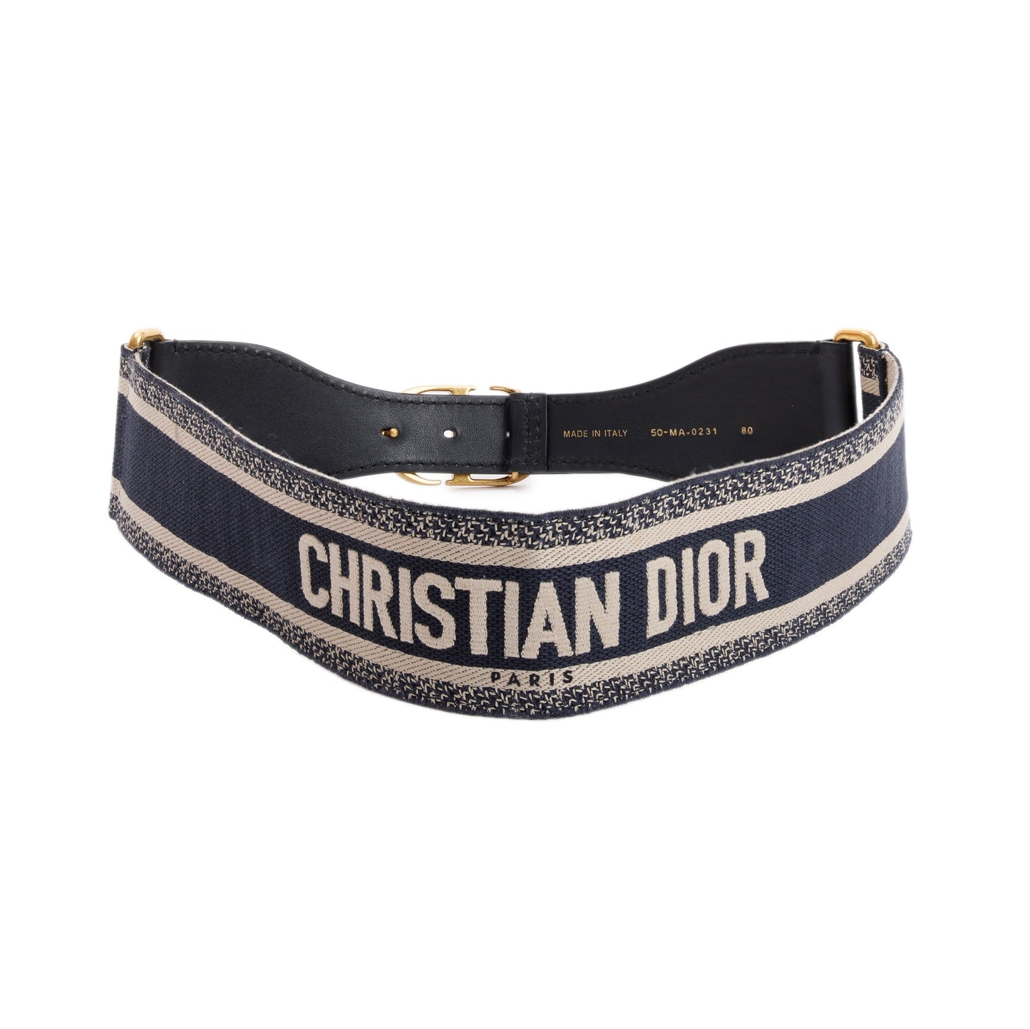 Christian Dior 2021 Wide Oblique Belt