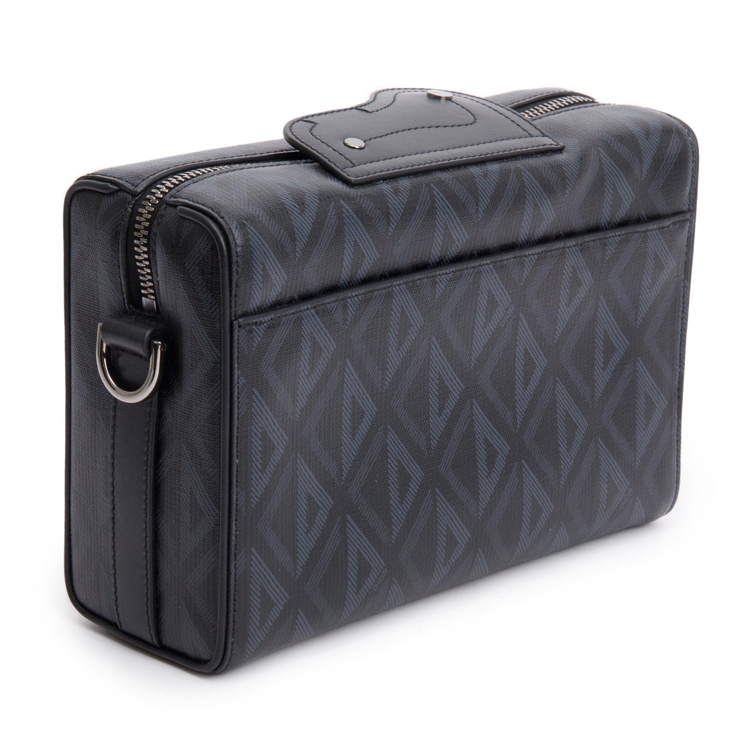 Christian Dior 2022 Black CD Diamond Coated Canvas Lingot 22