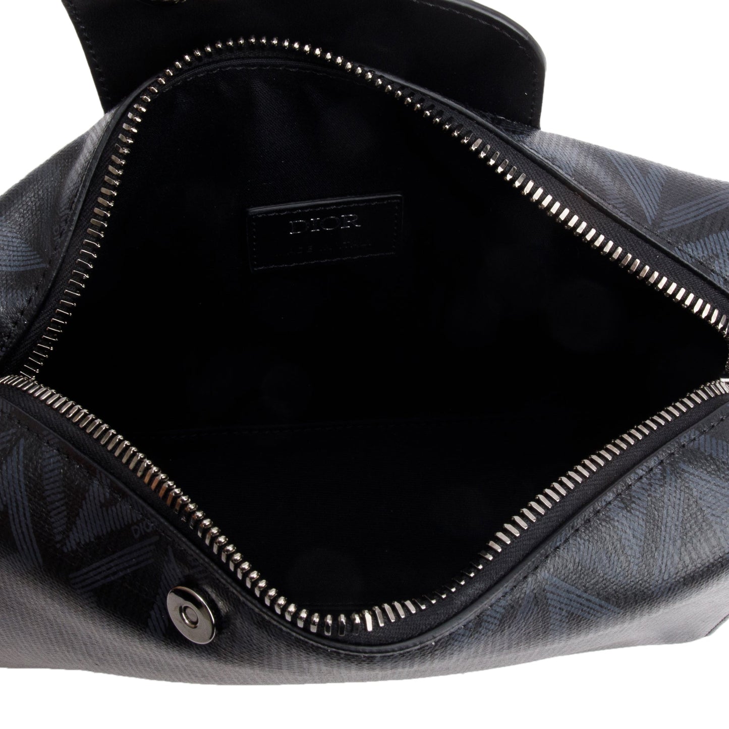 Christian Dior 2022 Black CD Diamond Coated Canvas Lingot 22