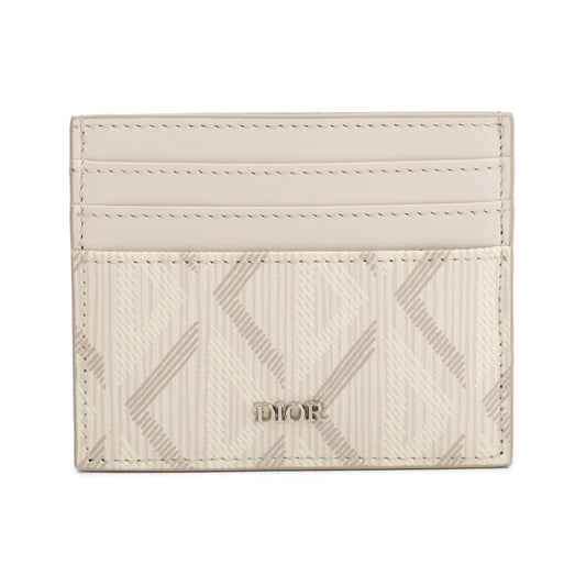 Christian Dior 2022 Creme Canvas Card Holder