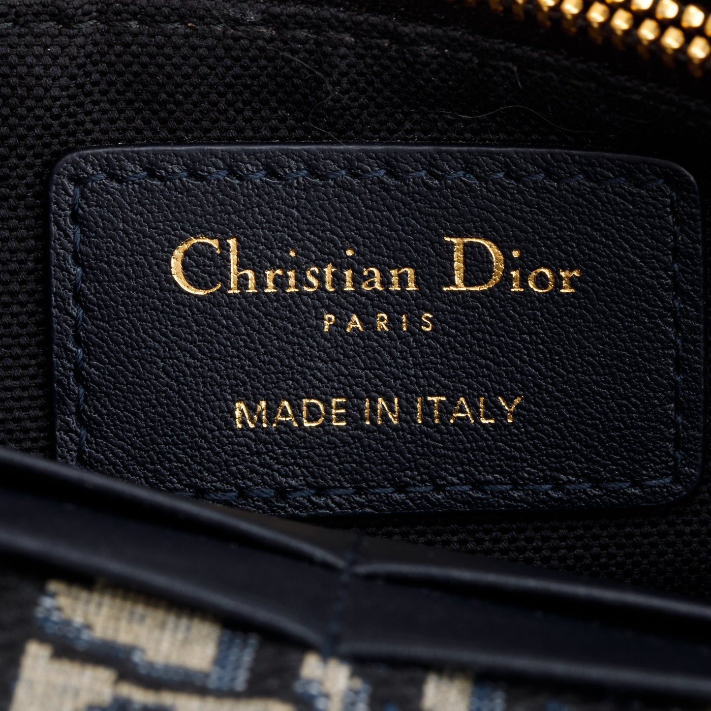 Christian Dior 2022 Navy Oblique 30 Montaigne 2-In-1 Pouch Bag