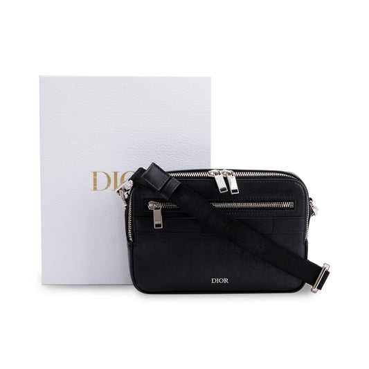 Christian Dior 2022 Safari Leather Messenger Bag